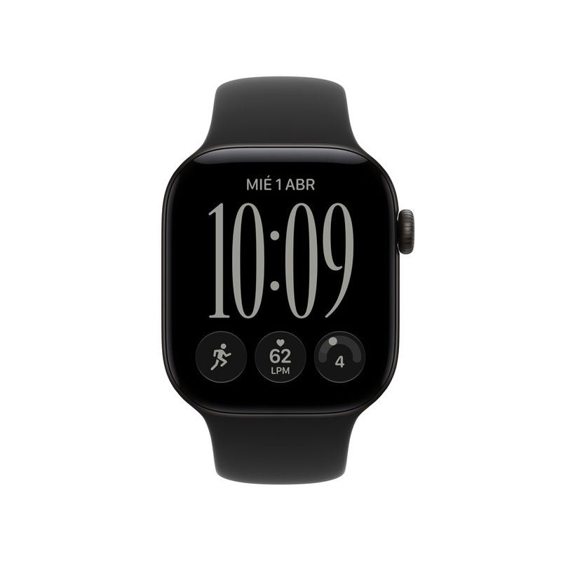 Apple Watch Serie 12 42mm negro con correa deportiva, sellado
