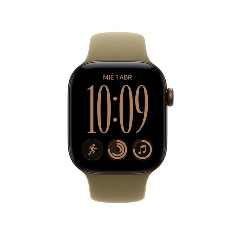 Apple Watch Serie 12 46mm bronce oscuro con correa deportiva, sellado